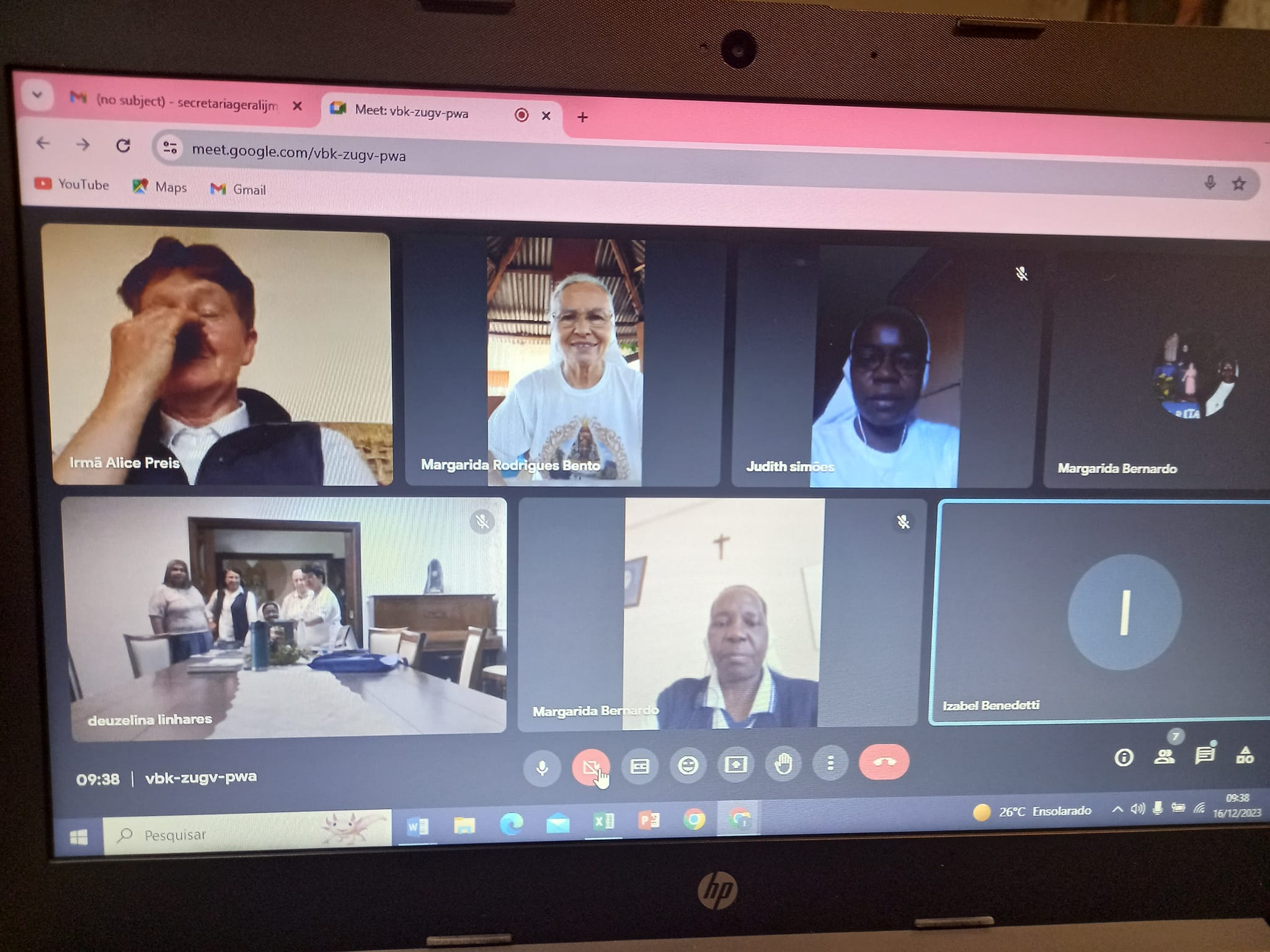 Nos dias 15 a 16 de  dezembro  realizou a primeira  reunião  da Comissão  Capitular do XVII    Capítulo  Geral   do   Instituto  Jesus   Maria  José   na   Casa  Geral  São  Paulo